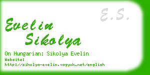 evelin sikolya business card